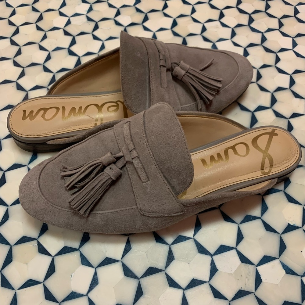 Sam Edelman Grey Suede ‘Paris’ Mules